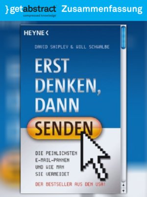 cover image of Erst denken, dann senden (Zusammenfassung)